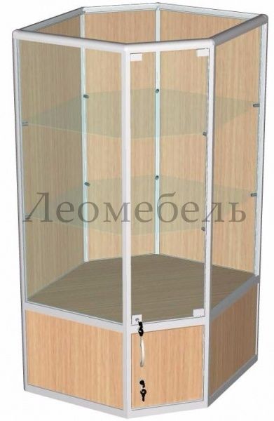 ВА-333-Д Витрина из профиля задняя стенка ДСП (угловая) К ВА-330-Д, ВА-331-Д